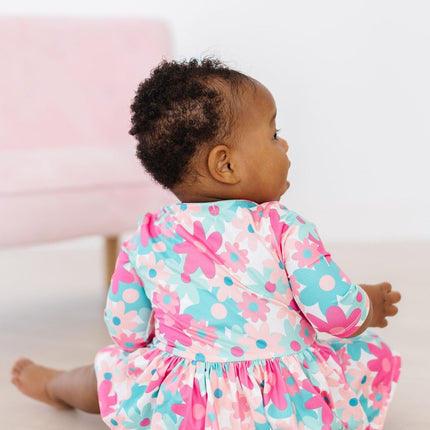 SALE Petal Perfection 3/4 Sleeve Twirl Bodysuit