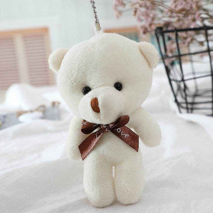 Soft Teddy Bear Bag Charms – 3-Piece Set for Cute Decoration