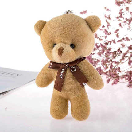 Soft Teddy Bear Bag Charms – 3-Piece Set for Cute Decoration
