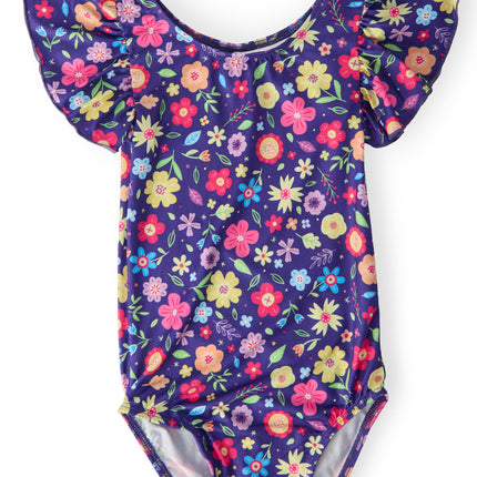 Pick a Posy S/S Flutter Sleeve Leotard