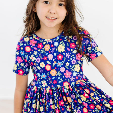 Pick a Posy S/S Pocket Twirl Dress