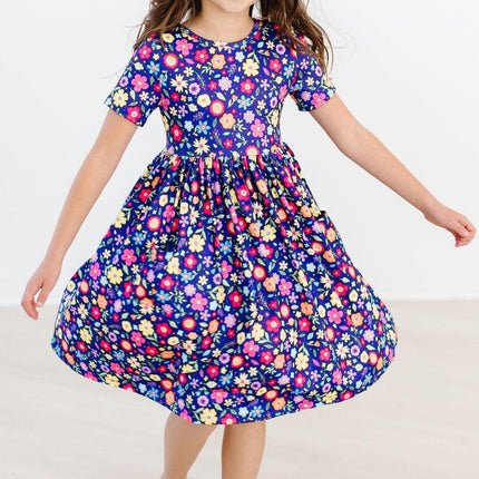 Pick a Posy S/S Pocket Twirl Dress