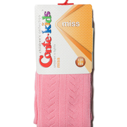 #7С-80СП(267) - Miss Conte-Kids Openwork Cotton Tights For Girls 6yr.-8yr.