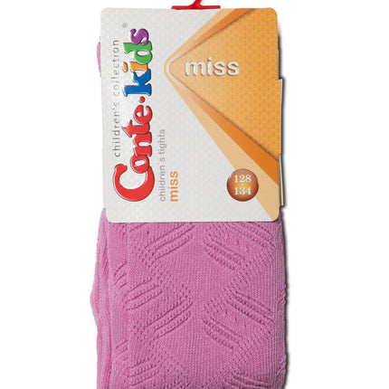 #7С-80СП(272) - Miss Conte-Kids Openwork Cotton Tights For Girls 6yr.-8yr.