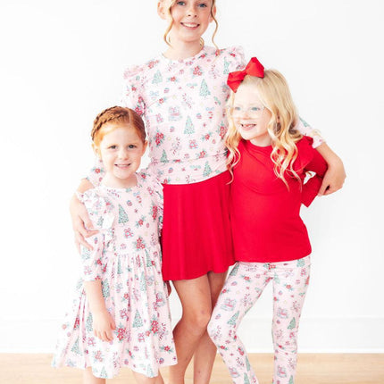 Pink Christmas Leggings