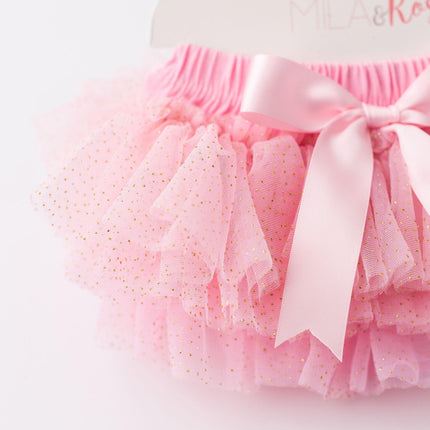 Pink & Gold Glitter Ruffle Tutu Bloomer