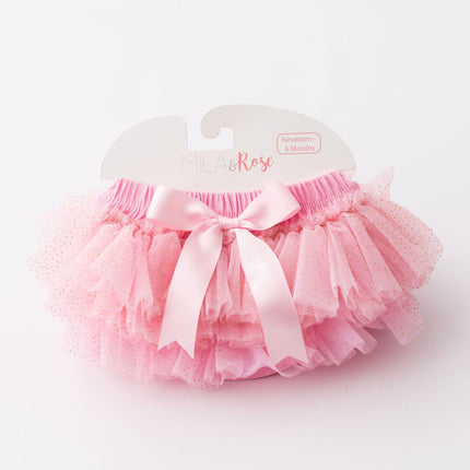 Pink & Gold Glitter Ruffle Tutu Bloomer