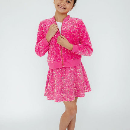 Pink Velvet Sequin Jacket