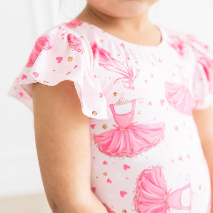 Pirouette S/S Flutter Sleeve Leotard
