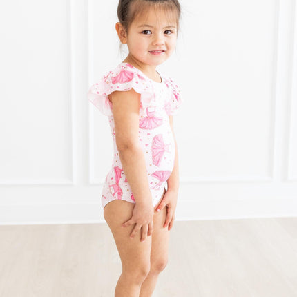 Pirouette S/S Flutter Sleeve Leotard