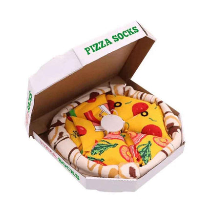 Pizza Socks Gift Box – 4 Pairs of Funny Food-Themed Socks