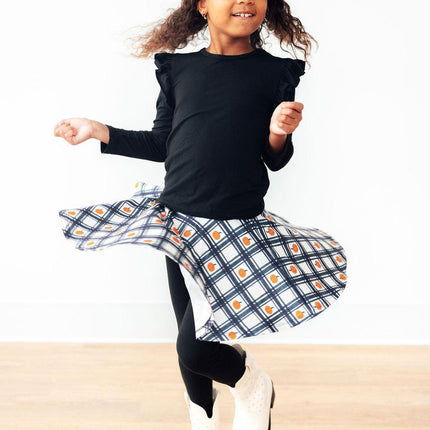 Plaid Pumpkins Twirl Skegging