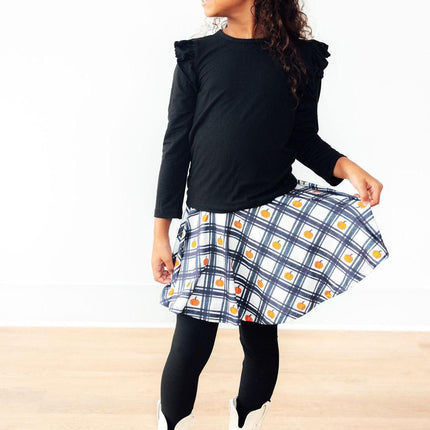 Plaid Pumpkins Twirl Skegging