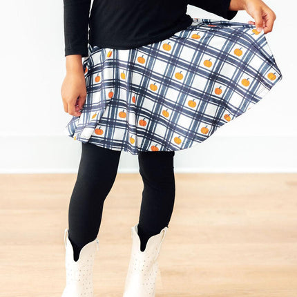 Plaid Pumpkins Twirl Skegging
