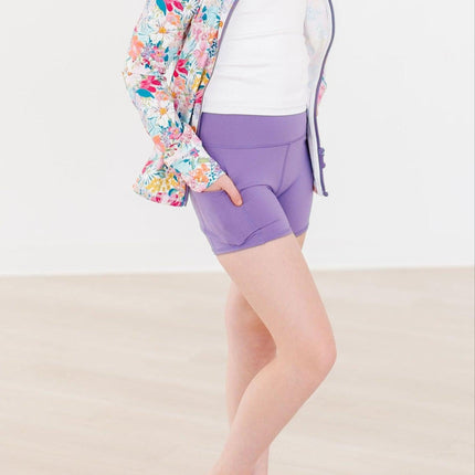 SALE Playful Purple Active Shorty Shorts