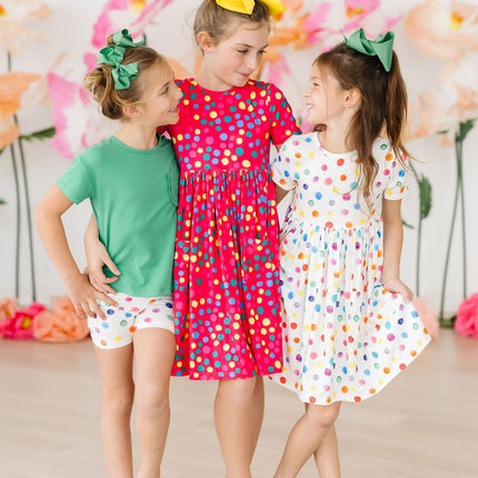 Polka Dot Party S/S Pocket Twirl Dress