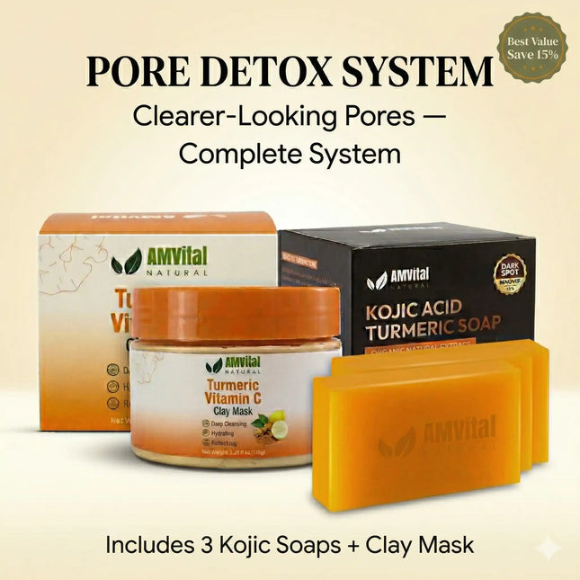 Pore Detox System — Clay Mask + 3 Kojic Soaps - Dashing Nova