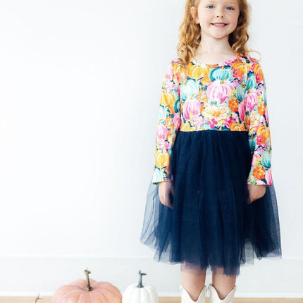 Preppy Patch L/S Tutu Dress