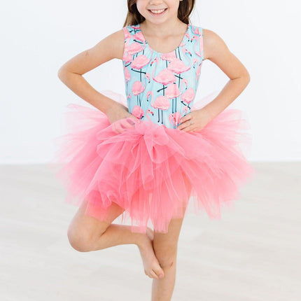 Pretty in Pink Flamingos Tank Tutu Leotard