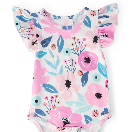 Pretty in Purple S/S Flutter Bodysuit