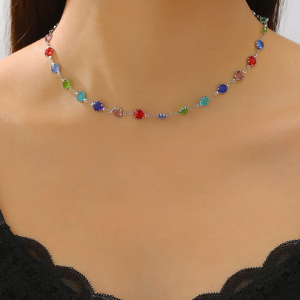 Colorful Geometric Heart Candy Jewelry Set