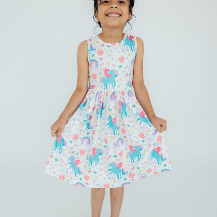 Rainbow Meadows Tank Twirl Dress