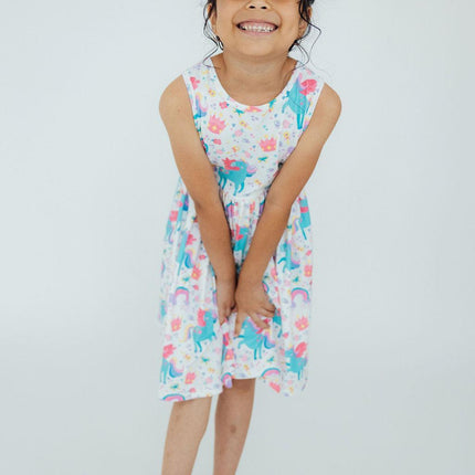 Rainbow Meadows Tank Twirl Dress