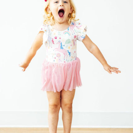 Rainbow Vibes S/S Twirl Leotard