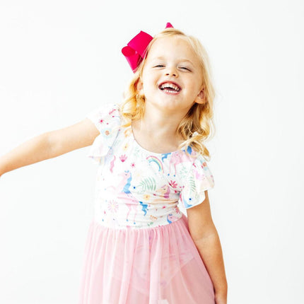 Rainbow Vibes S/S Twirl Leotard