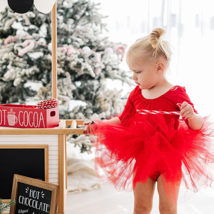 Red 3/4 Tutu Leotard