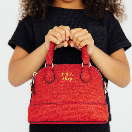 Red Shimmer Girl's Crossbody Purse