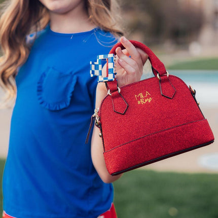 Red Shimmer Girl's Crossbody Purse