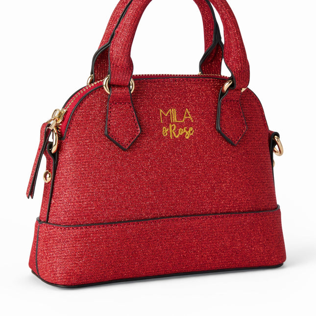 Red Shimmer Girl's Crossbody Purse - Dashing Nova