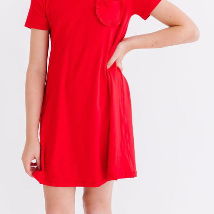 Red T-Shirt Dress