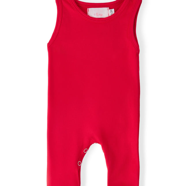 Red Tank One-Piece Jogger - Dashing Nova