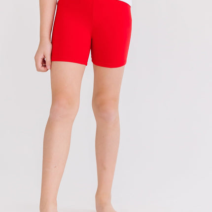 Red Twirl Shorts