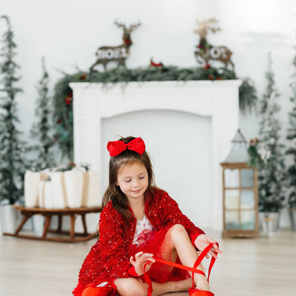 Red Velvet Sequin Jacket