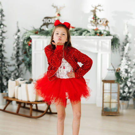 Red Velvet Sequin Jacket