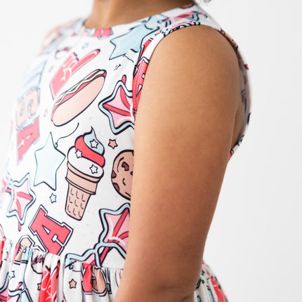 SALE Red, White & BBQ Tank Twirl Dress