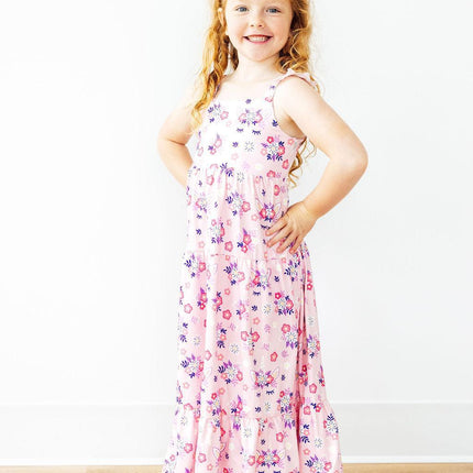 SALE Retro Daydream Ruffle Maxi Dress