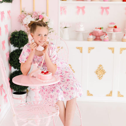 Rose Garden Smocked Ruffle Dress