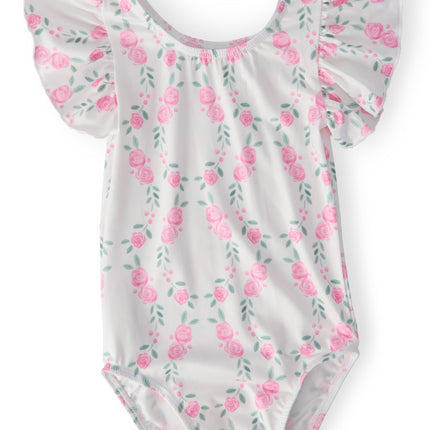 Rosie Posie S/S Flutter Sleeve Leotard