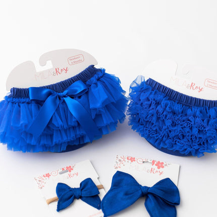 Royal Blue Ruffle Bum Bloomer