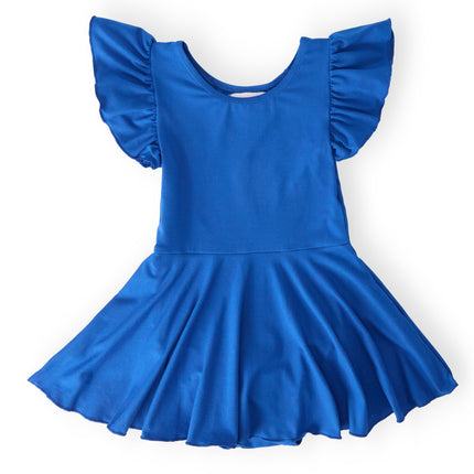 Royal Blue S/S Twirl Leotard