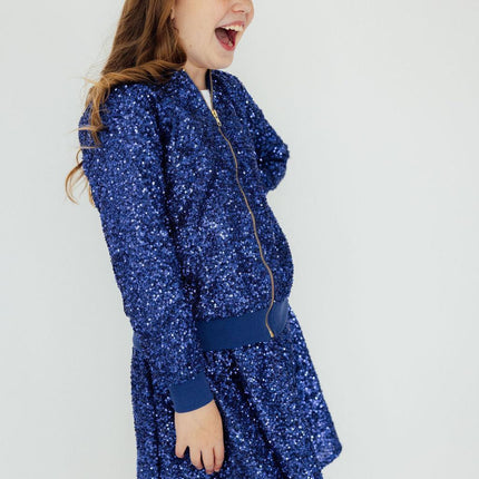 Royal Blue Sequin Twirl Skort