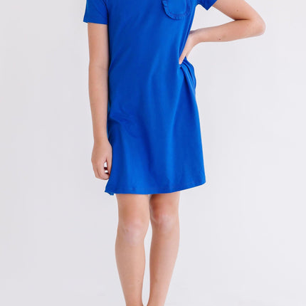 Royal Blue T-Shirt Dress