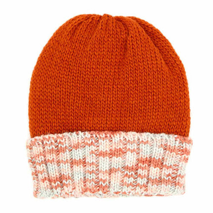 Multi Color Band Fleece Beanie Hats