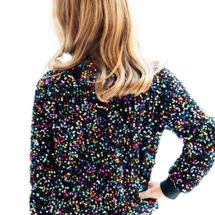 Confetti Velvet Sequin Jacket