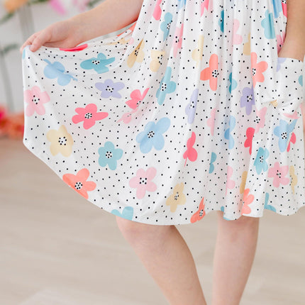 Dots & Daisies S/S Pocket Twirl Dress