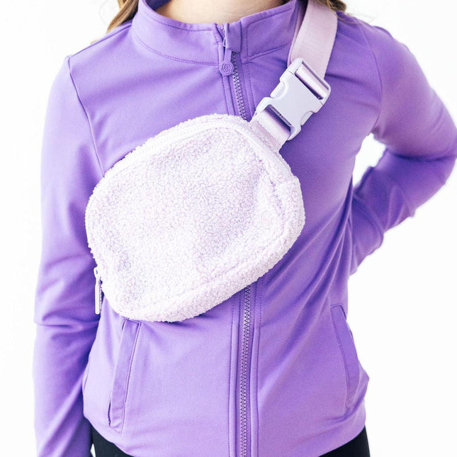 Lavender Fleece Belt Bag - Dashing Nova
